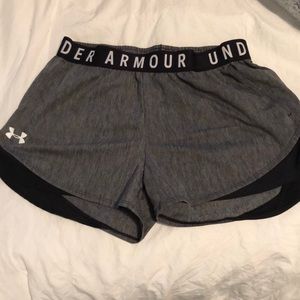 Grey under armour shorts, size small